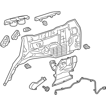 Toyota 62520-60A30-C0 Lower Quarter Trim