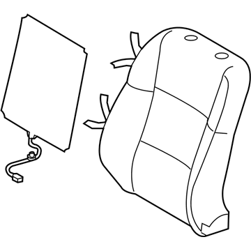 Lexus 71073-30G30-B4 Front Seat Back Cover Sub-Assembly, Right (For Separate Type)