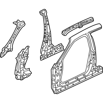 Acura 04645-S0K-305ZZ Panel Set, Left Front (Outer)