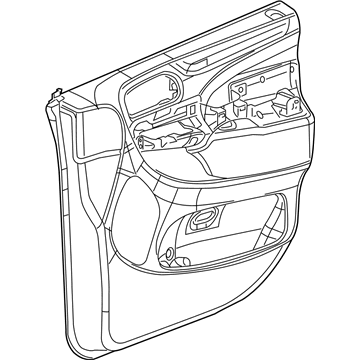 Mopar 1YJ95BD1AA Panel-Front Door Trim