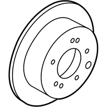 Kia 584112K300 Disc Assembly-Rear Brake