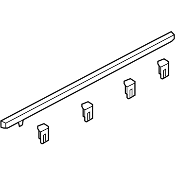 Acura 72950-TX6-A01 Molding Assembly, Left Rear Door