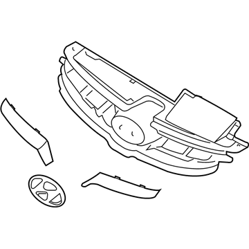 Hyundai 86350-3X200 Radiator Grille Assembly