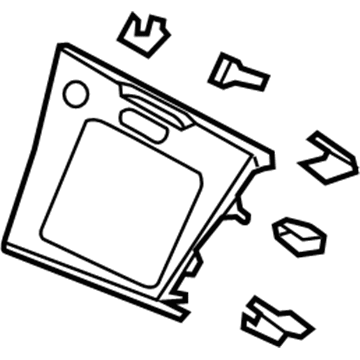 Honda 77251-SZT-G01ZA Panel, Center *NH167L* (GRAPHITE BLACK)