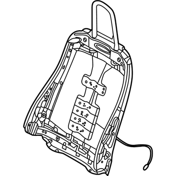 BMW 52-10-7-398-709 Backrest Frame, Left