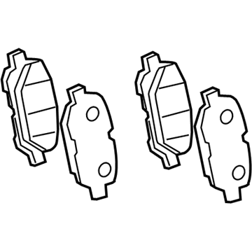 Toyota 04466-0T010 Rear Pads