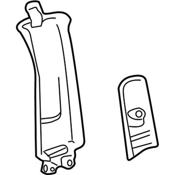Lexus 62411-50030-A0 Garnish, Center Pillar, Upper RH