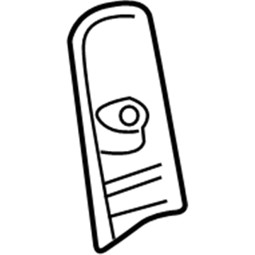 Lexus 73135-50060-A0 Cover, Shoulder Belt Anchor, RH
