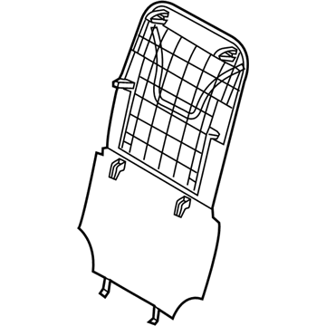 Kia 88390B0000BGG Back GARNISH Assembly-Front