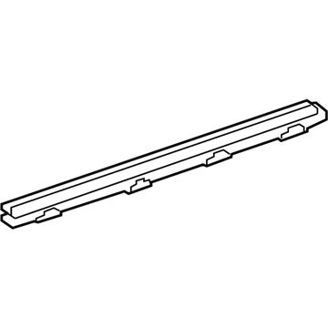 Lexus 68173-53020 Weatherstrip, Rear Door Glass, Inner RH