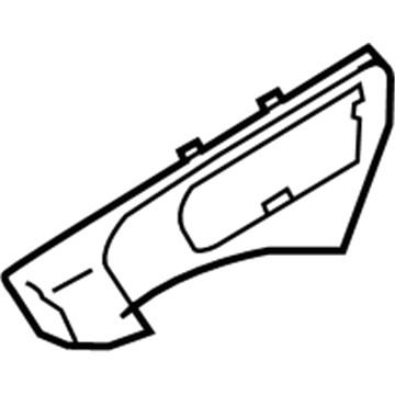 Nissan 80683-CA002 Escutcheon-Front Door Inside Handle, LH