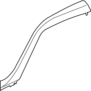Nissan 76836-6GP0A FINISHER ASSY-FRONT PILLAR, RH