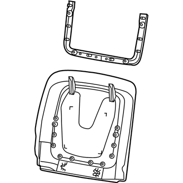 GM 92247304 Seat Back Panel