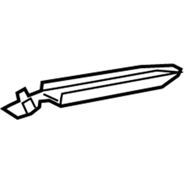 Lexus 68198-50040 Seal, Rear Door Belt