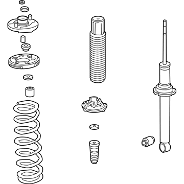 Acura 52610-SEP-A14 Shock Absorber Assembly, Rear