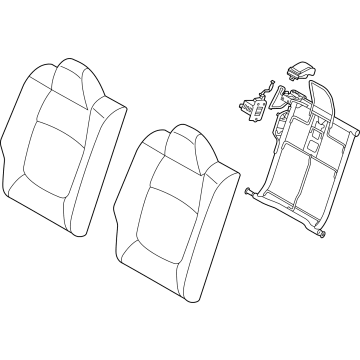 Kia 89400Q5020A7B BACK ASSY-RR SEAT RH