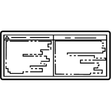 Lexus 48969-48020 Label, Jack Up Caution