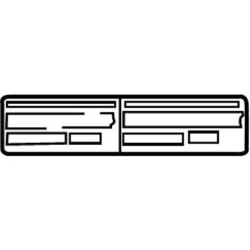 Lexus 88723-48120 Label, Cooler Service