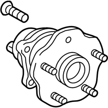 Lexus 42450-0E070 Rear Axle Hub & Bearing Assembly, Left
