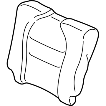 Honda 82121-S9V-A01ZA Cover, Right Rear Seat-Back Trim (Medium Fern)