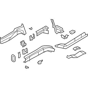 Mopar 5074802AL Rail-Frame Front