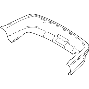 BMW 51-12-8-159-367 Panel, Bumper, Primed, Rear
