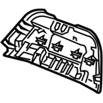 Honda 81218-TVA-L21 Cover, FR. Seat-Back Blower