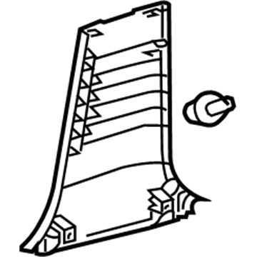 Toyota 62413-0D190-C0 Lower Center Pillar Trim