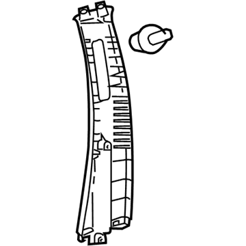 Toyota 62411-0D160-B0 Upper Center Pillar Trim