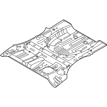 Hyundai 65511-N9050 PANEL-REAR FLOOR
