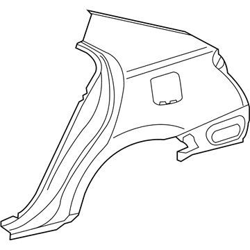 Lexus 61611-75020 Panel, Quarter, RH