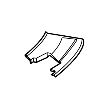 BMW 51-62-7-423-548 TRIM SPOILER BRACKET ON RIGH