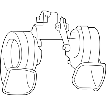 Nissan 25605-1JA0A Horn Assembly-ANTITHEFT