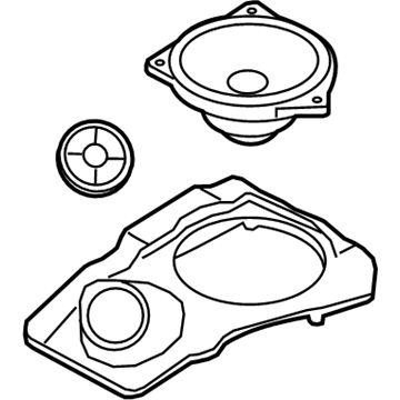 BMW 65-13-9-151-969 HIFI LOUDSPEAKER CARRIER, LE