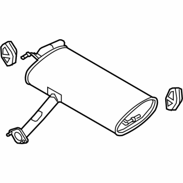 Kia 28710D9640 Rear Muffler Assembly
