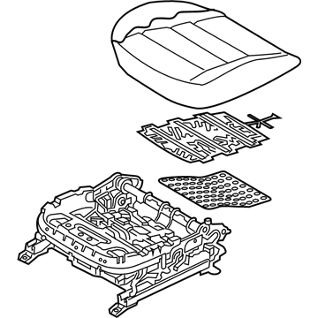 Kia 88100A7QJ1KMT Cushion Assembly-Front Seat