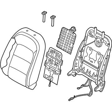 Kia 88300B0940KMX Back Assembly-Front Seat, LH