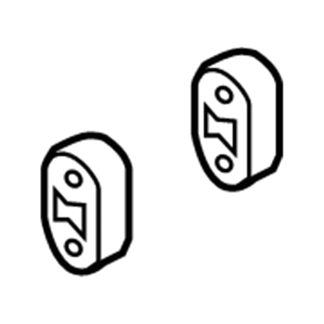 Nissan 20651-ED000 Mounting-Exhaust, Rubber