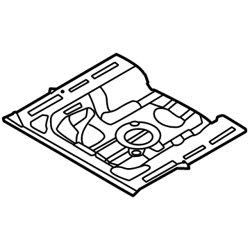 Hyundai 65513-BY001 PANEL ASSY-REAR FLOOR, RR