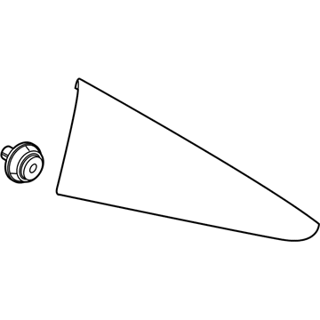 Hyundai 87850-K2000 GARNISH Assembly-C.PILLAR, LH