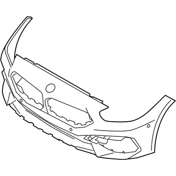 BMW 51-11-8-080-682 TRIM COVER, BUMPER, PRIMERED