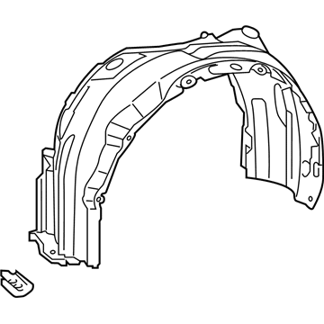 Toyota 53876-06200 Fender Liner