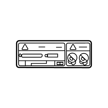 Toyota 88723-0E180 AC Label