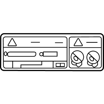 Toyota 89356-47020 Info Label