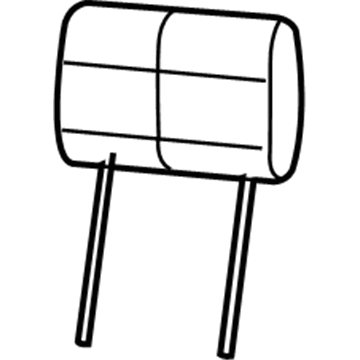 Mopar 1TY02DX9AA HEADREST-Front