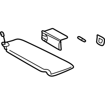 Toyota 74310-48230-A0 Sunvisor