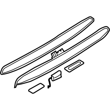 BMW 51-13-7-074-020 Trunk Lid Grip With Key Button