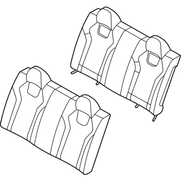 Hyundai 89300-AB210-G8S Back Assembly-RR Seat