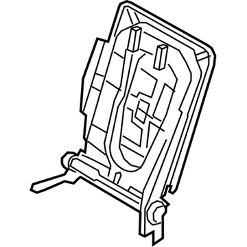 BMW 52-20-7-300-100 Frame, Backrest Right