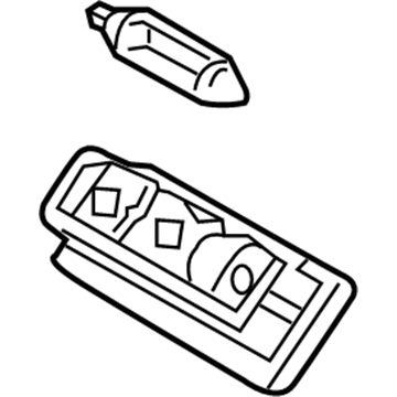 BMW 63-31-6-962-569 Luggage Compartment Light/Trunk Lid